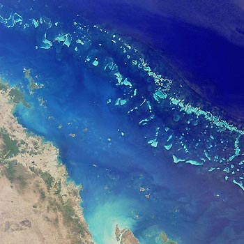 Great Barrier Reef, Australia. The effect of Cyclone Yasi on the Great Barrier Reef.