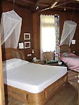 The Kingsize bed in our spacious Bungalow, Sulawesi
