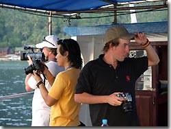 Journalists at Tioman Island