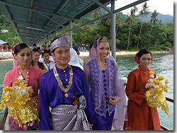 Tradional wedding with a modern twist at Tioman Island
