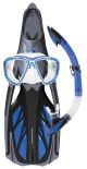 Mirage Platinum Adult Silicone Mask, Snorkel & Fin Set