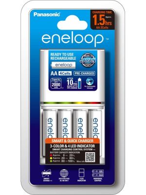 Eneloop FAST Charger & 4x AA Battery