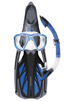 Mirage Platinum Adult Silicone Mask, Snorkel & Fin Set