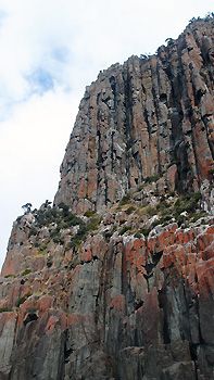 Towering cliffs in Tasmania, Australia