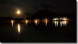 Misool Eco Resort after sunset Raja Ampat, West Papua, Indonesia.